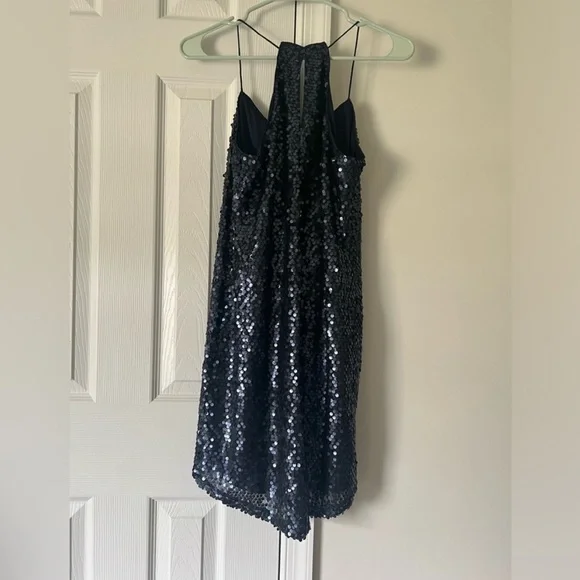 Express - Navy Sequin Mini Dress - Size XS - Picture 4 of 6